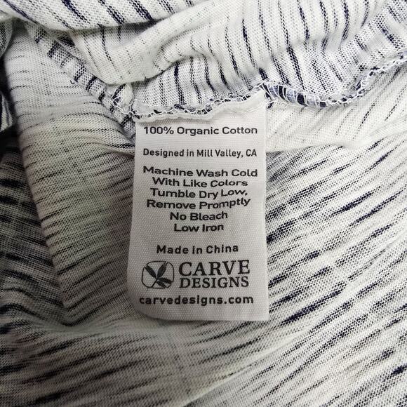 Carve Designs Top Small Womens Middleton Sleeveless Button Front Blue V-neck - Picture 8 of 10